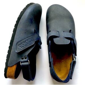 Tokio Pro Blue Leather Clogs